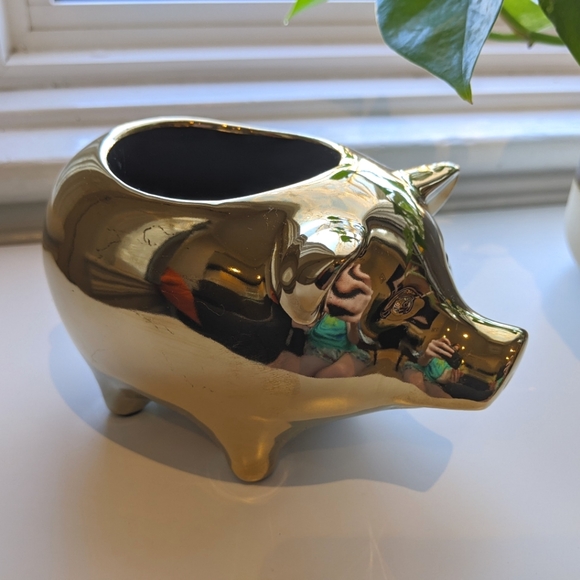 Pig planter/candle holder - Picture 4 of 4